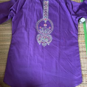 Hand Printed - Women Purple Top